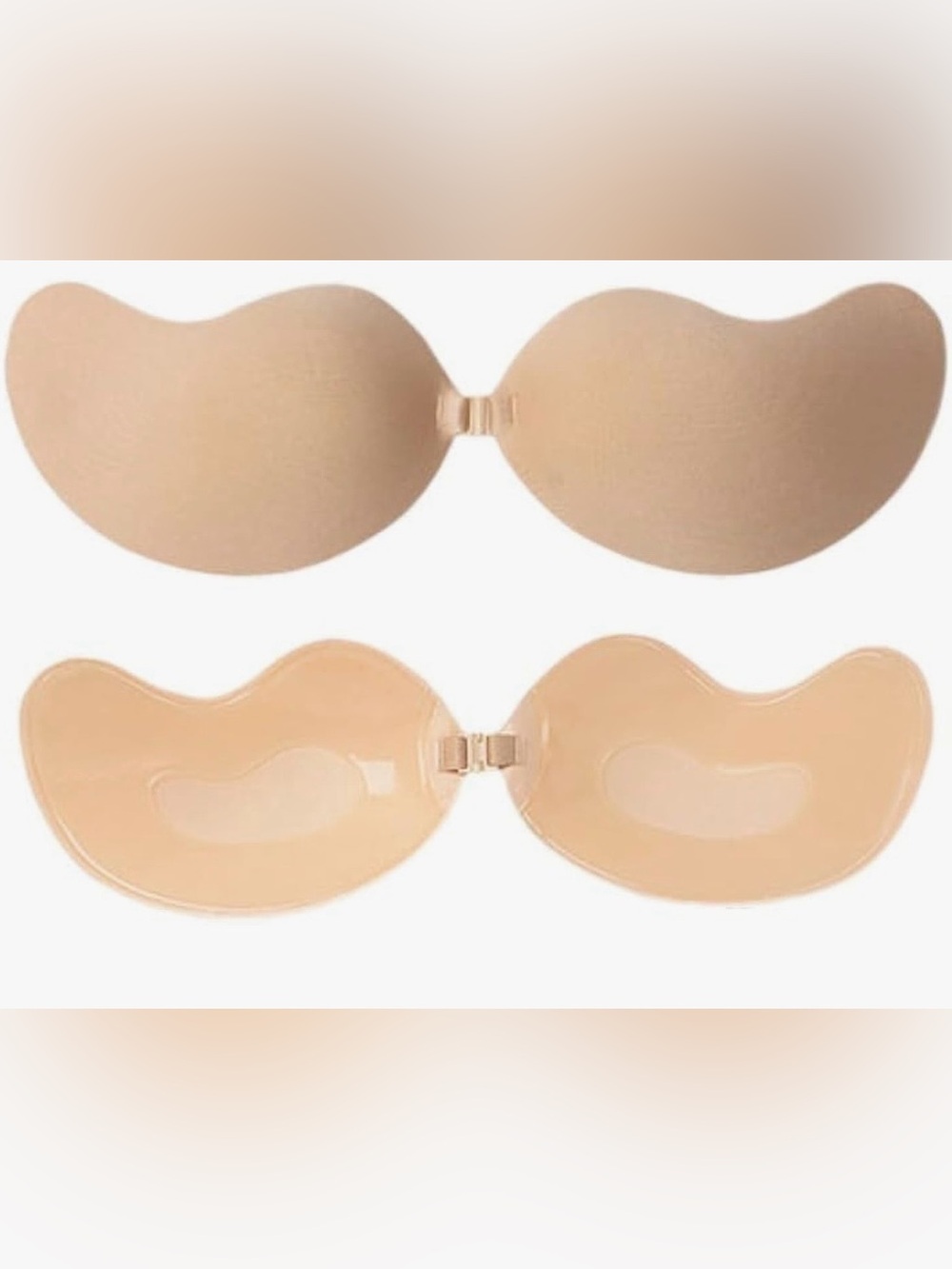 Invisible Bra Silicone Gel Push-Up Strapless Backless Self-Adhesive Size D